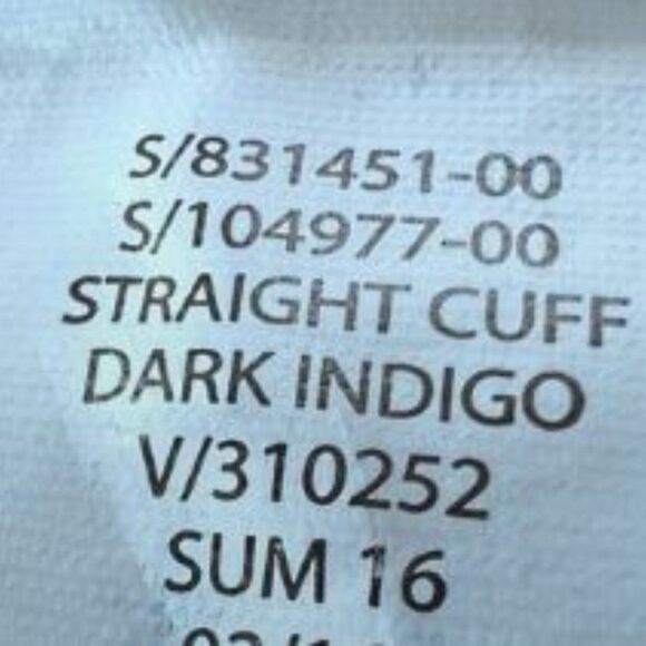 GAP Cuff Indigo Normcore Mid Rise Dark Wash Blue Capri Mid Ankle Jeans Size 12R - Picture 9 of 11